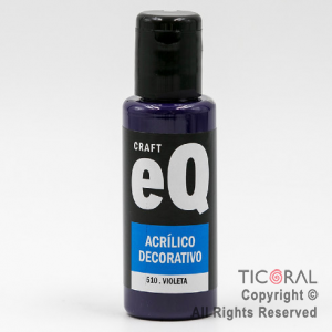 ACRIL.DECOR.EQ 510 VIOLETA 50ML X 6 UNIDADES